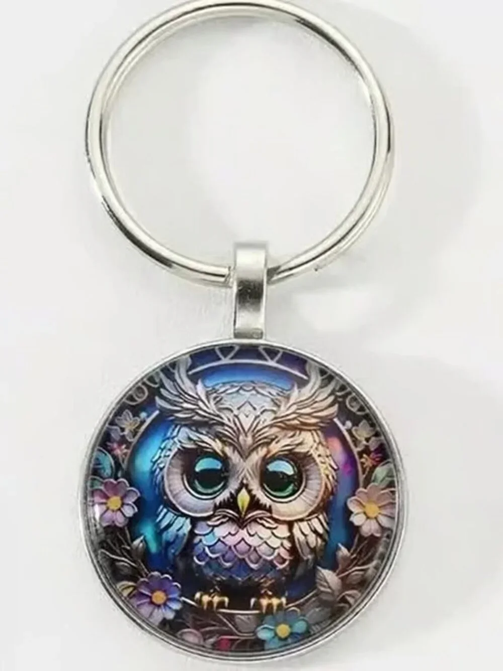 Stainless Steel OWL Keyring Keychain Accessory